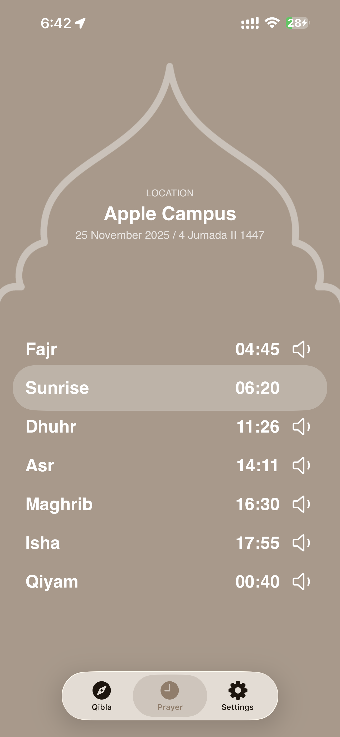 Prayer Times Screenshot