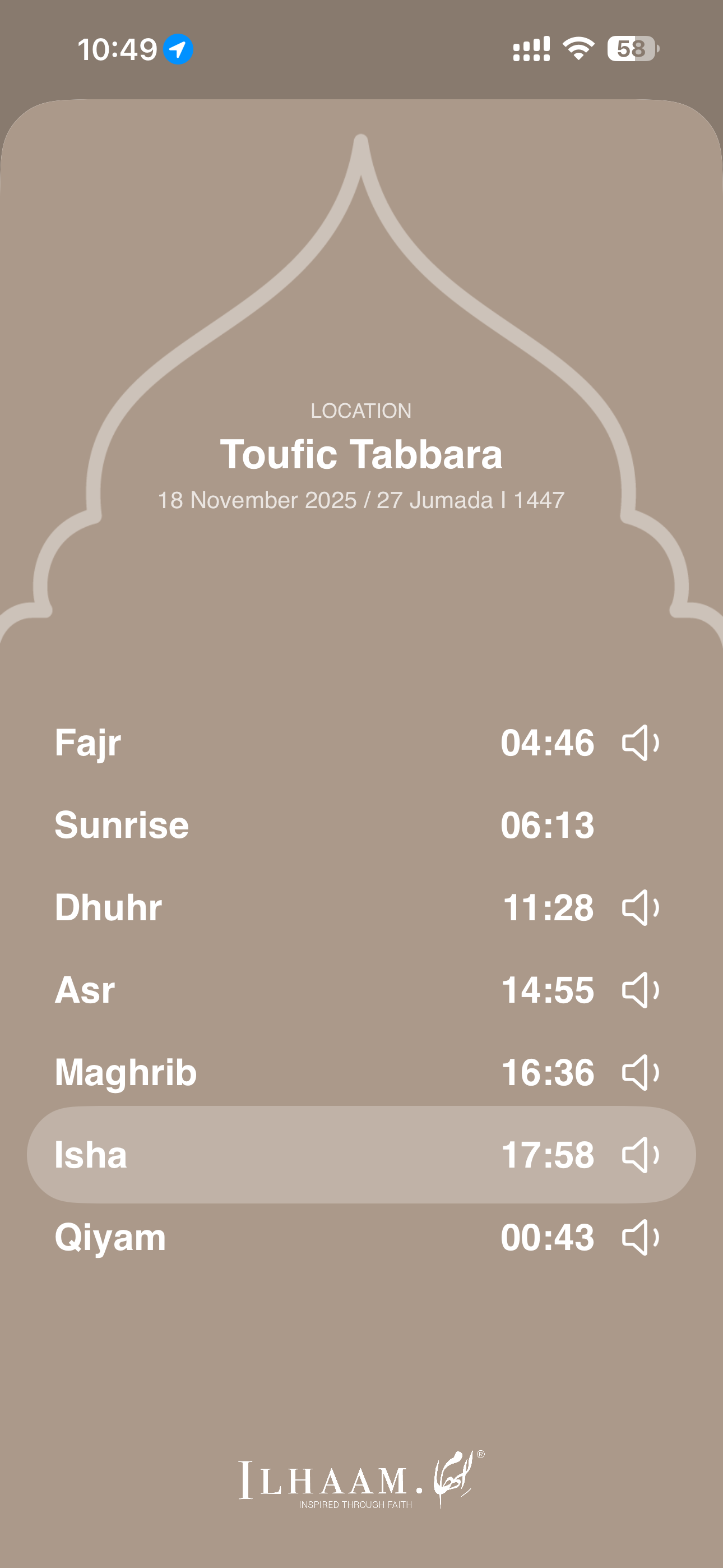 Prayer Times Screenshot